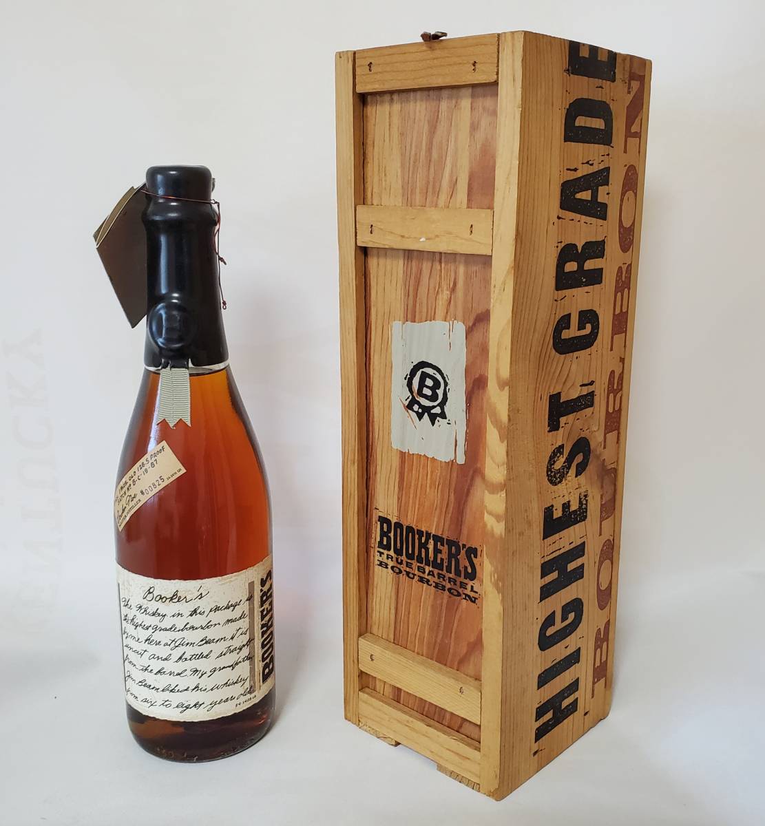 希少！ブッカーズBOOKERS 7年☆ バーボン 古酒 木箱付