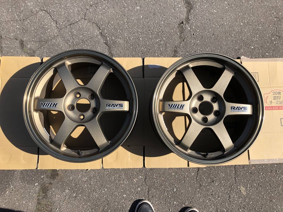 RAYS TE37 17インチ PCD100 5穴 7.5JJ +48　2本　 86 BRZ ZN6 ZC6