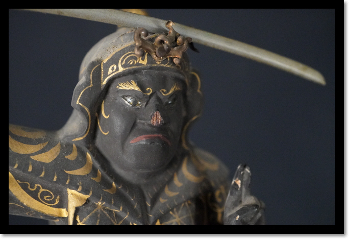 仏像 厨子 北辰妙見大菩薩 北斗 不動明王 玉眼 木彫 仏教美術 密教 寺院
