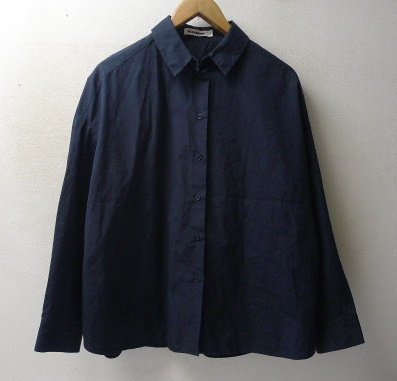 100%新品，定番人気 国内正規 JIL SANDER ジルサンダー レギュラーカラー ワイド シャツ ネイビー サイズ32(長袖シャツ)｜売買されたオークション情報、yahooの商品情報をアーカイブ公開 - オークファン 女性用