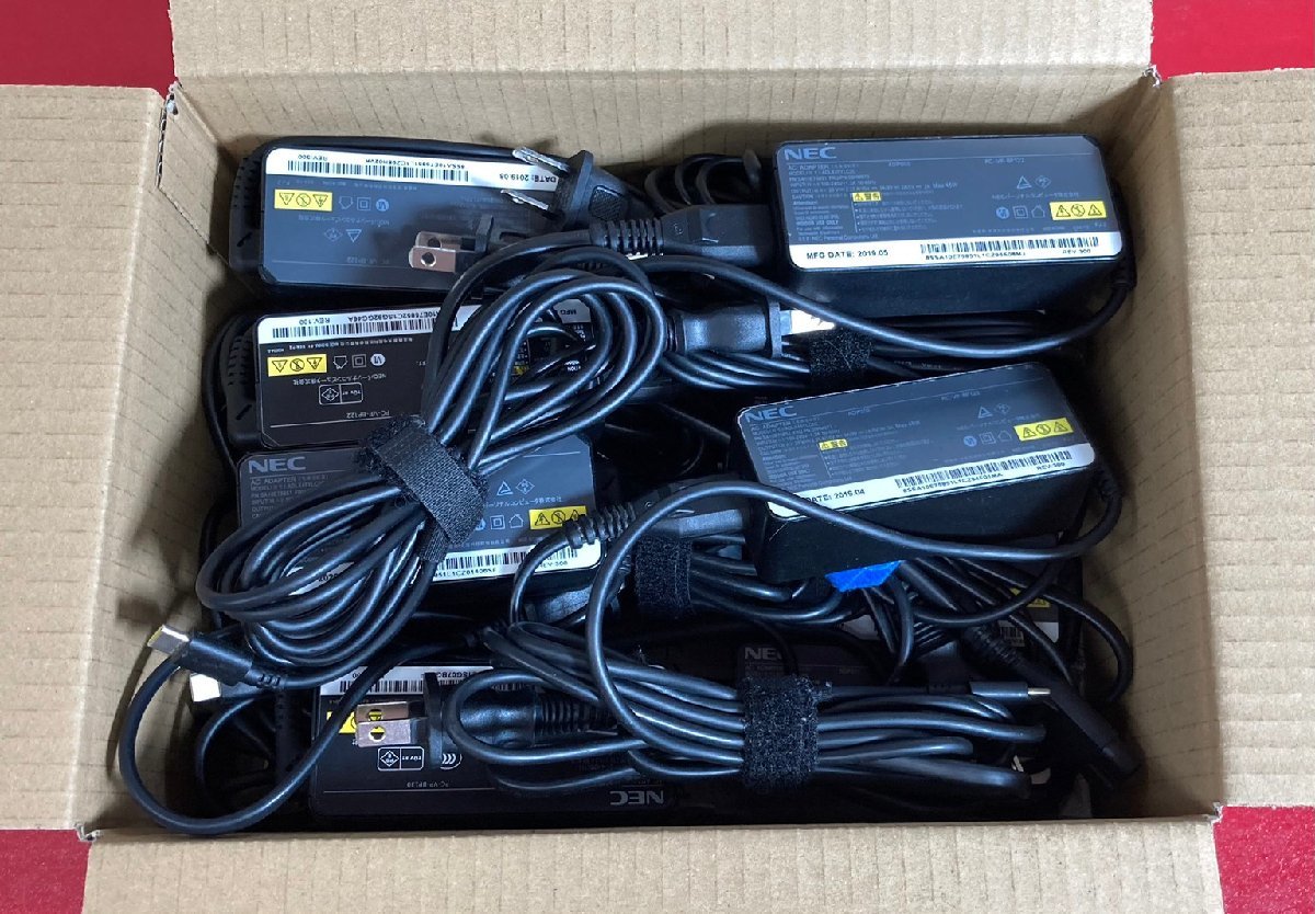 【純正・11本セット】NEC ACアダプター 45W USB Type-C 1円～ NEC 純正 ACアダプタ 45W 20V-2.25A USB Type-C 10点 約