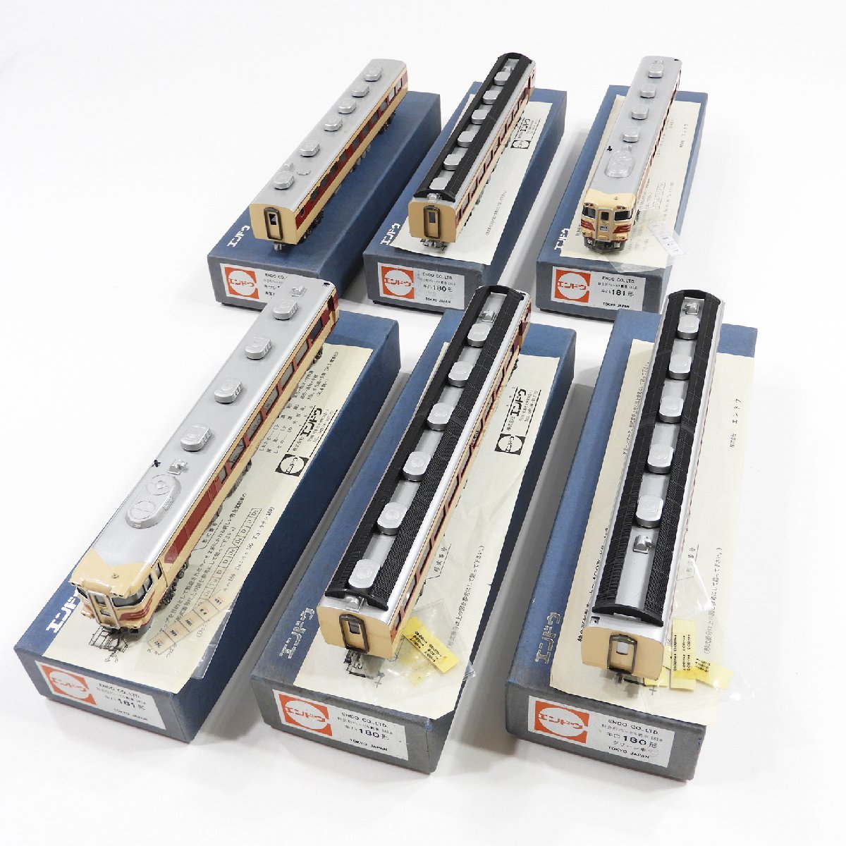 181系特急気動車 エンドウ完成品 6両 キハ180×2 キハ181×2 キロ180 キサシ180 #10861 鉄道模型 趣味 コレクション