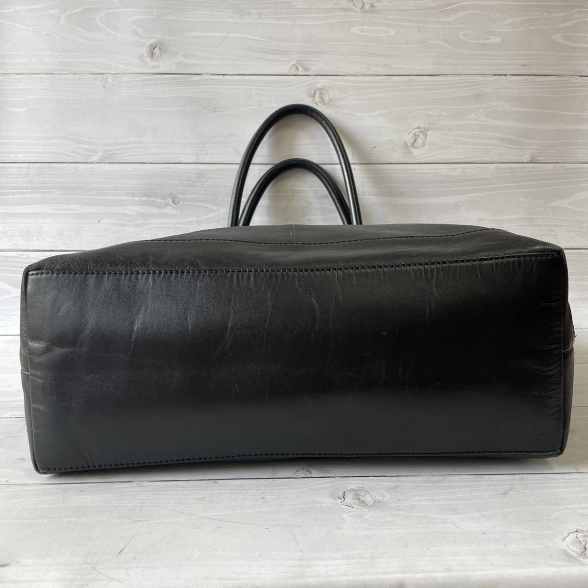 極美品】タケオキクチ TAKEO KIKUCHI トートバッグ 本革 レザー A4収納