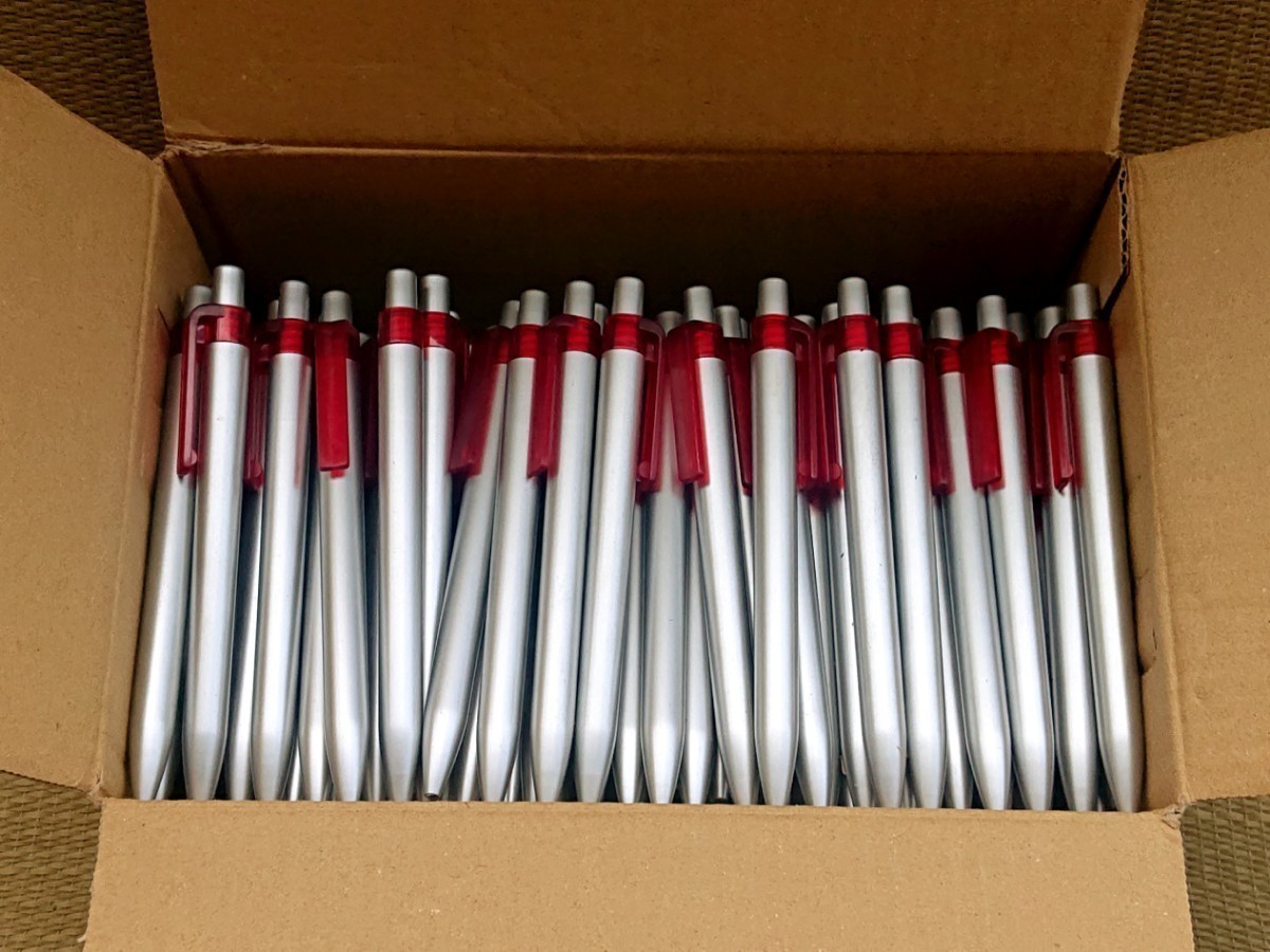 未使用 ボールペン １３０本 ノック式 黒インク 大量 まとめて 事務用 イベント 行事 検索 100本 50本 10本