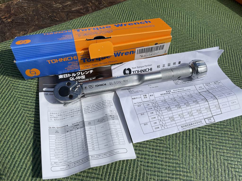 ★☆ほぼ未使用 東日製作所 ラチェット付プリセット形 トルクレンチ 10～50N.m QL50N-MH☆★