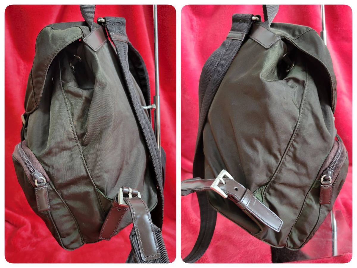 PRADA プラダ トライアングルプレート 三角ロゴ ナイロン リュック