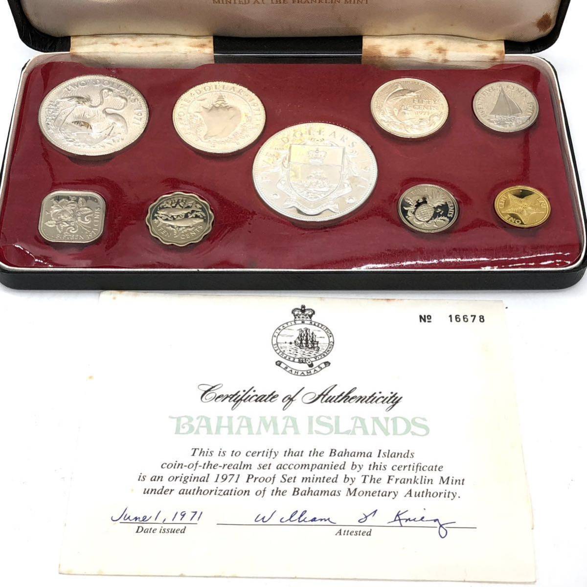 記念硬貨△銀貨△まとめ』LB-732 バハマ共和国 プルーフ 1971 フランクリンミント カナダ 海外