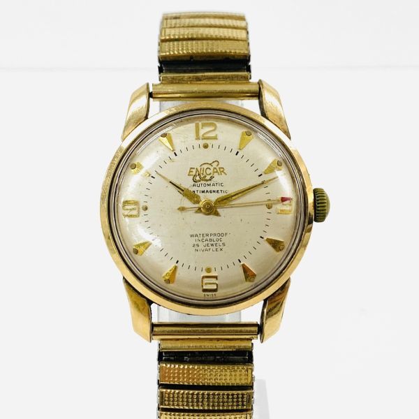 ENICAR ENICAR automatic エニカ 自動巻き 腕時計 デイデイト 147-01 