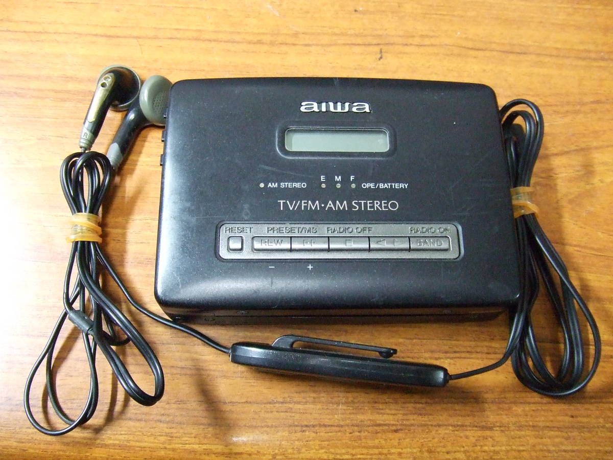 f170 aiwa/アイワ ポータブルカセットプレーヤー HS-JX950 本体 未確認