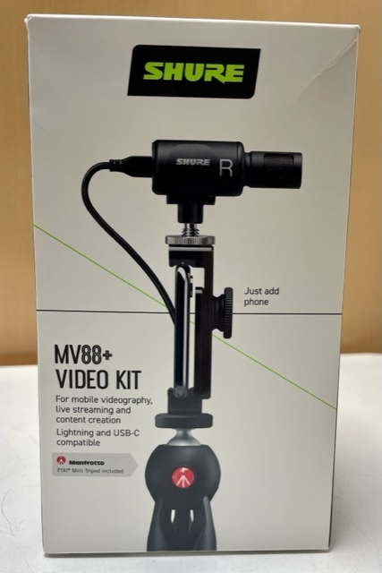 SHURE シュア MV88+DIG-VIDKIT デジタルマイクロホン オーディオ・ビデオ録音キット　【新品/未開封】