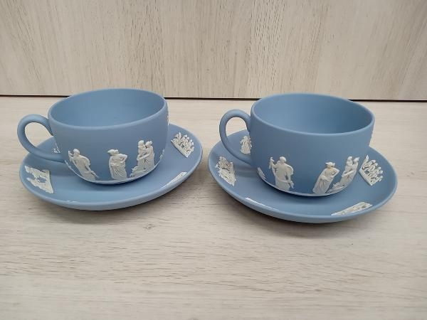 WEDGWOOD ウェッジウッド ジャスパー ペールブルー カップ ソーサー