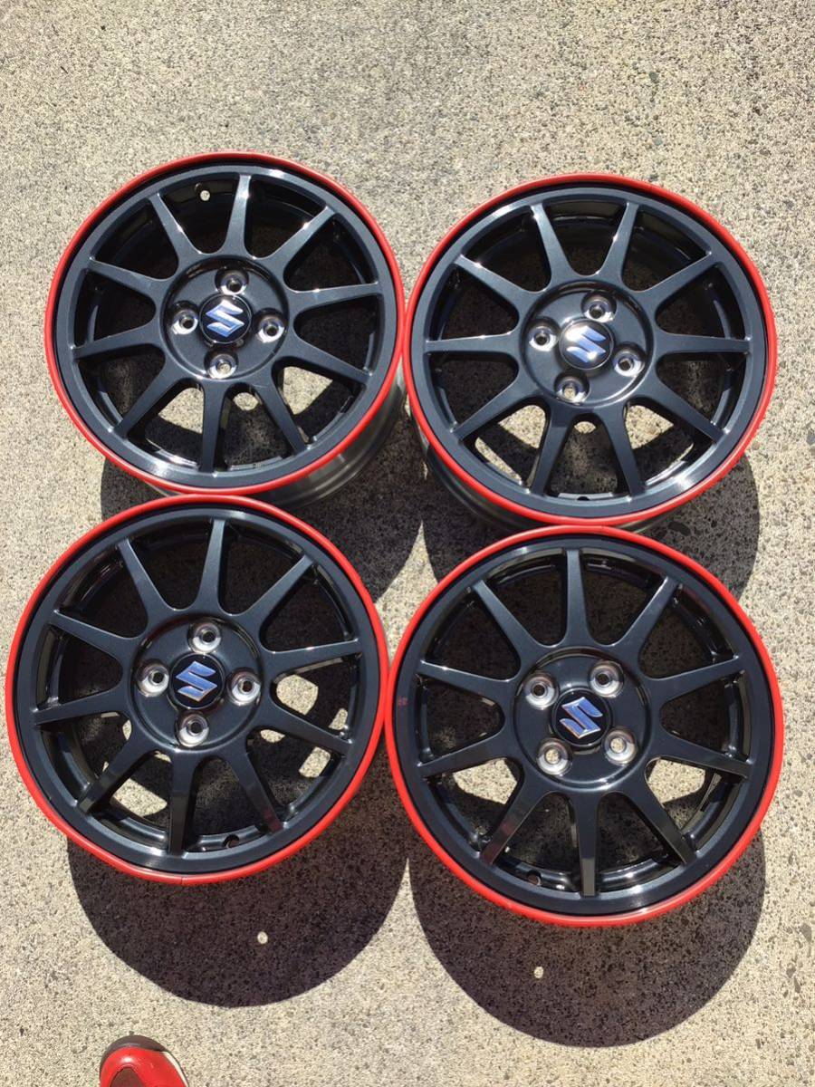 アルトワークス　純正ホイール 15インチ SUZUKI アルトワークス純正アルミホイール 15×5J+45 100-4H 中古品4