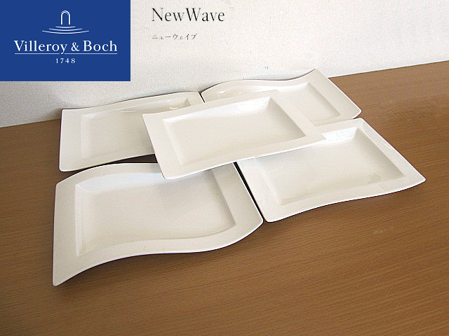本物保証，得価 Villeroy&Boch/ビレロイ&ボッホ New Wave/ニューウェーブ ロングプレート33ｃｍ&times;24cm 5枚セット(ビレロイ&ボッホ)｜売買されたオークション情報、yahooの商品情報をアーカイブ公開 - オー ビレロイu0026ボッホ