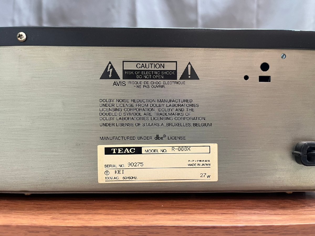 N63 激安早い者勝ち✨ステレオカセットデッキ technics オーディオ 凸0404 ジャンク品 オーディオ機器 カセットデッキ TEAC R-888X