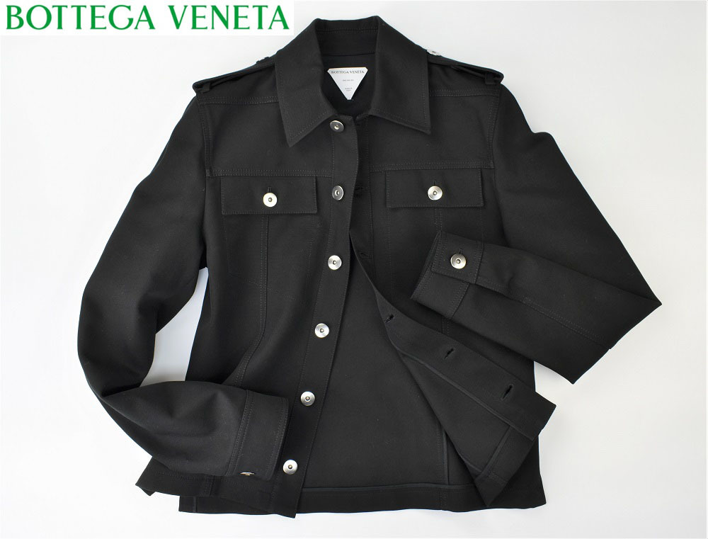 【22万・新品】46【ボッテガヴェネタ】ダブルコットン キャンバス ジャケット　　　 1円～