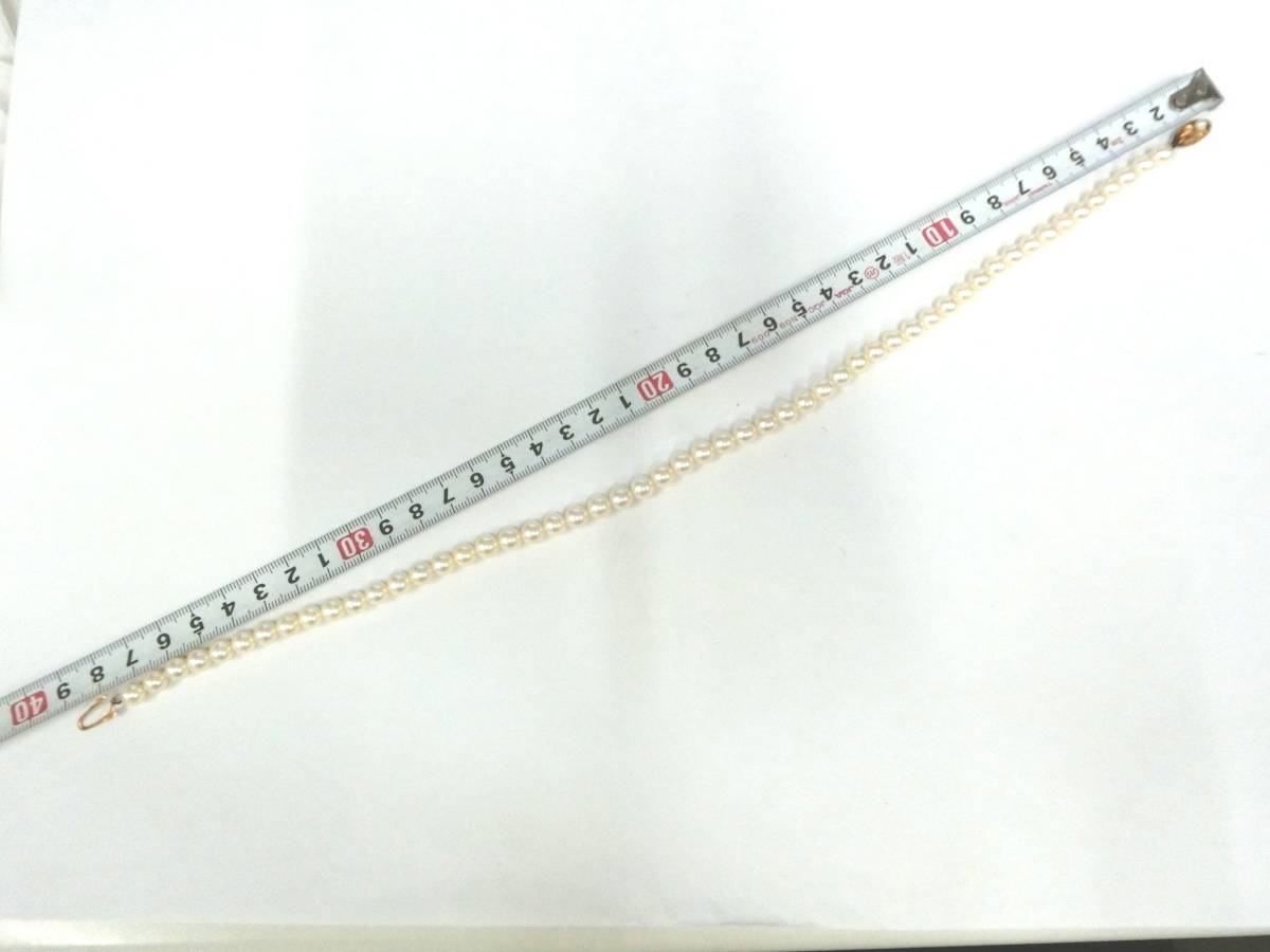 32973◇K18留め具 パールネックレス 約6.8mm 【公式通販】