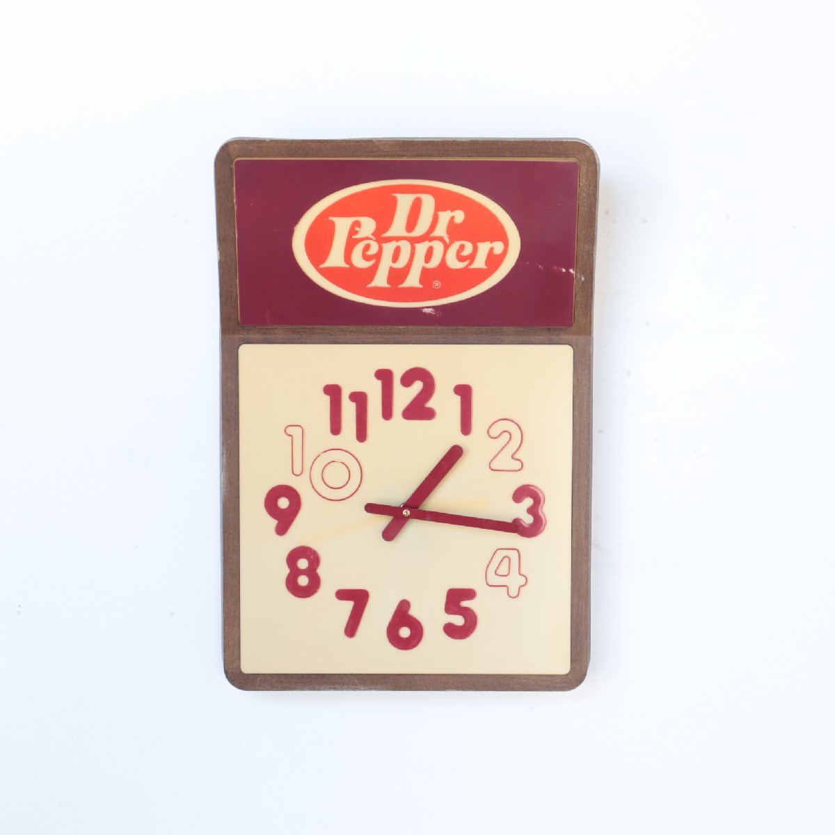 ヴィンテージ Dr Pepper アドバタイジング ウォールクロック / アメリカ 広告 壁掛け時計 USA ドクターペッパー クロック ＃506-305-306