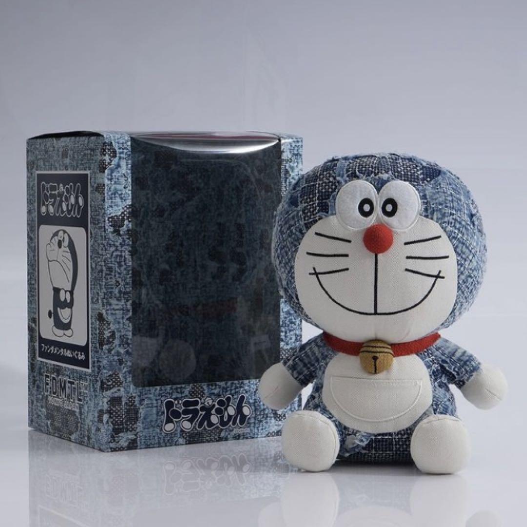 FDMTL 刺し子ドラえもん ぬいぐるみ Sashiko Doraemon Sashiko Doraemon ドラえもん