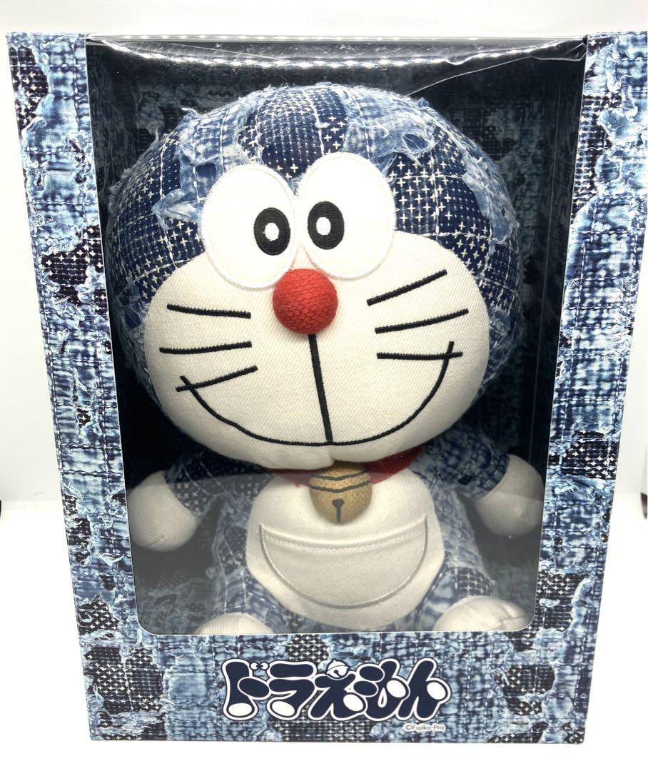 FDMTL 刺し子ドラえもん ぬいぐるみ Sashiko Doraemon Sashiko Doraemon ドラえもん