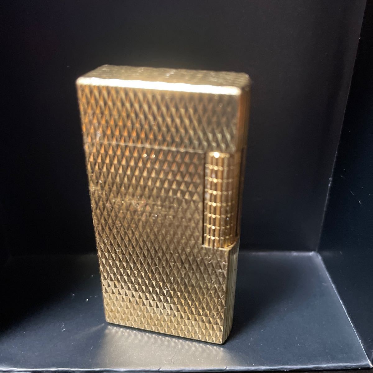 ダンヒル dunhill ガスライター ゴールドローラー 着火未確認 ジャンク