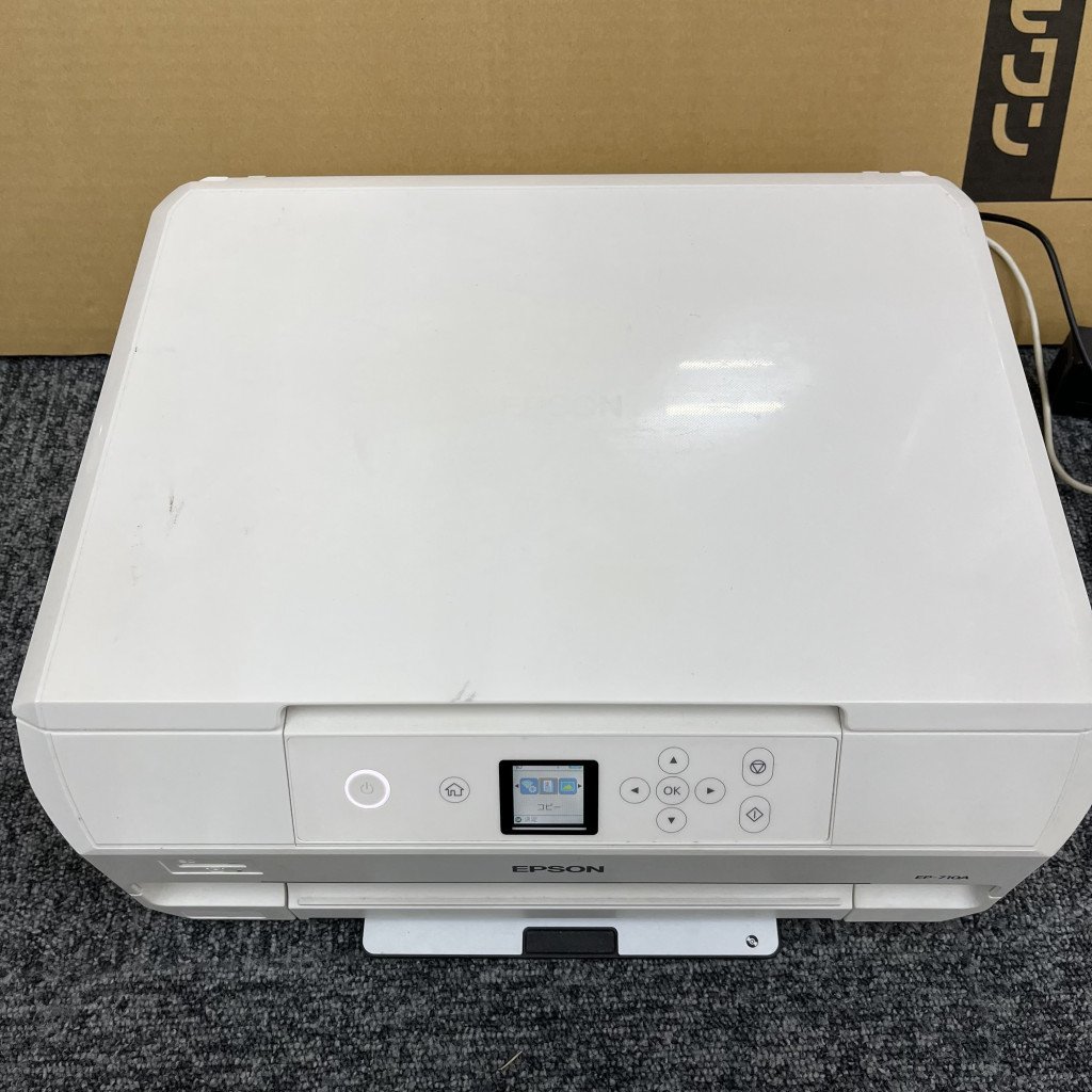 97989◎EPSON エプソン EP-710A 複合機 インクジェット プリンター 白