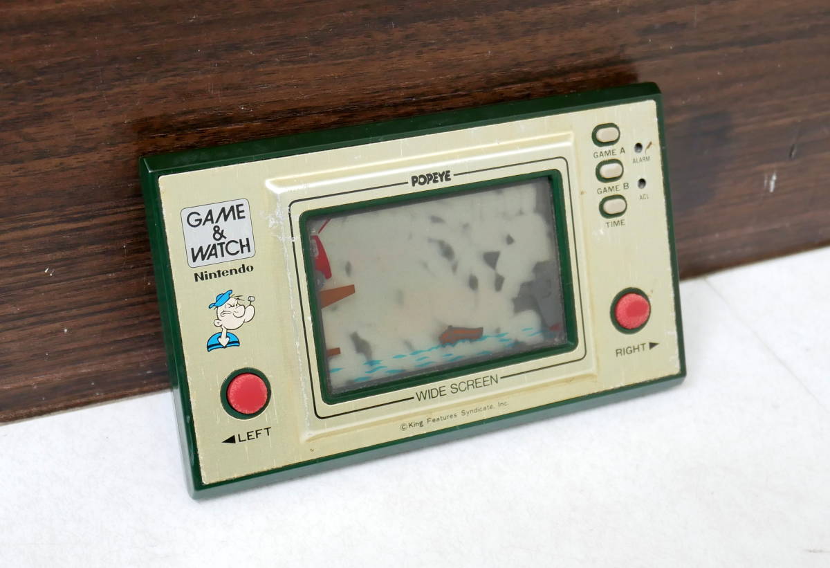 ▼送料180円▼(R511-F40) ジャンク Nintendo 任天堂 GAME&WATCH ゲームウォッチ POPEY ポパイ PP-23 レトロゲーム