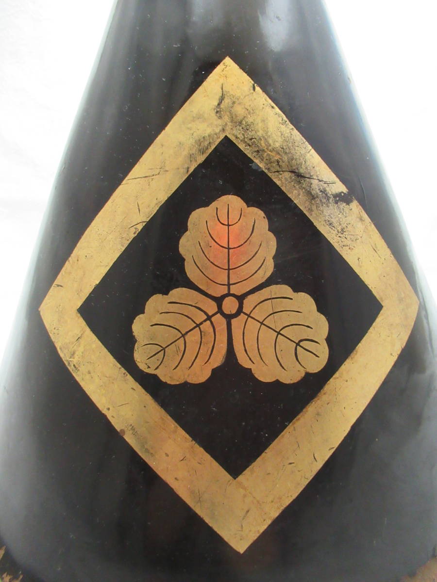 陣笠 時代物 家紋入り 骨董品 陣笠 家紋入突配形 当時物・戊辰戦争時代頃？(武具)｜売買された