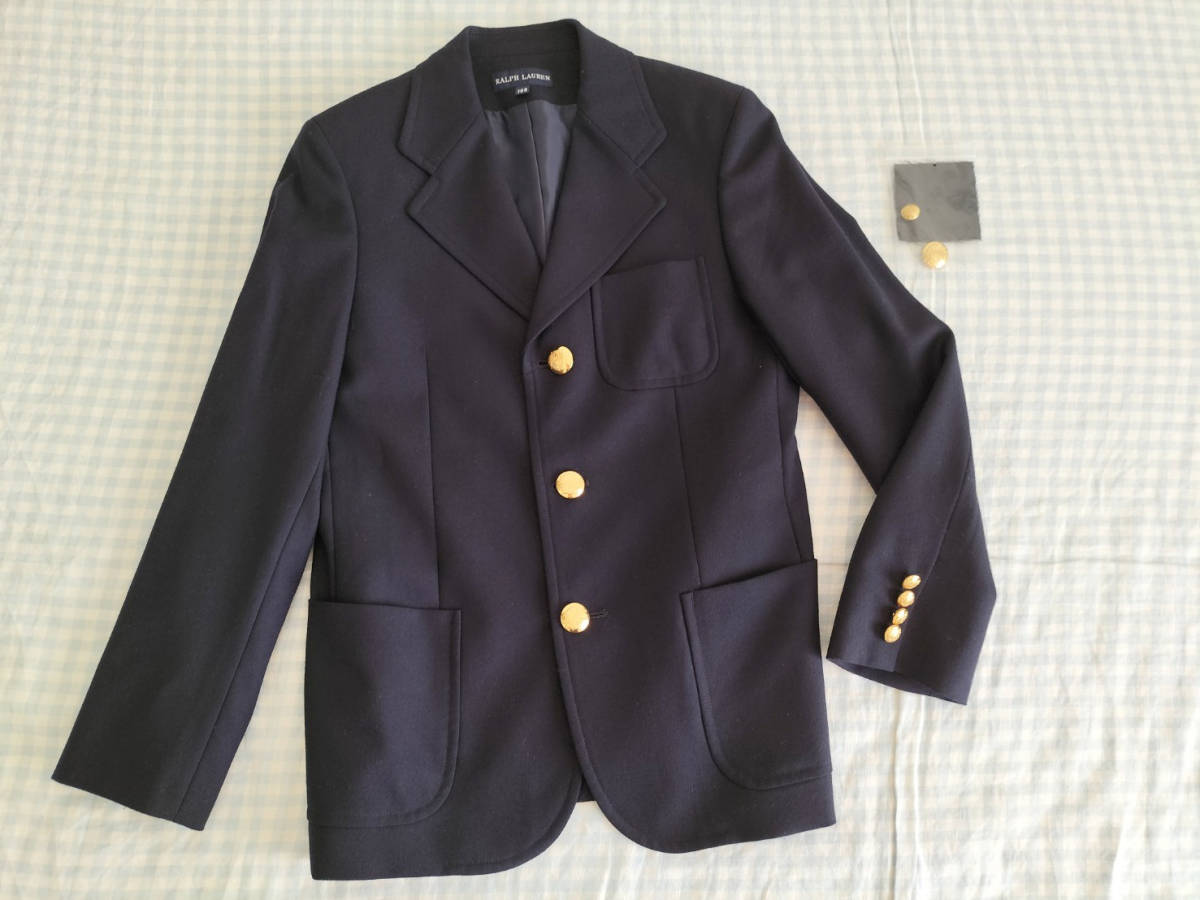 超美品!ラルフローレンの紺ブレザー/ジャケット150ｃｍ