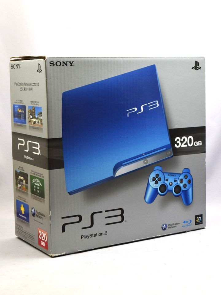 25_YK 419 PlayStation3 PS3本体 スプラッシュブルー 320GB CECH-3000 