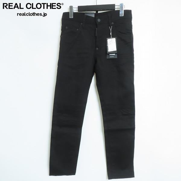 【未使用】DSQUARED2/ディースクエアード コットン デニムパンツ ブラック S74LB0345/42 /060