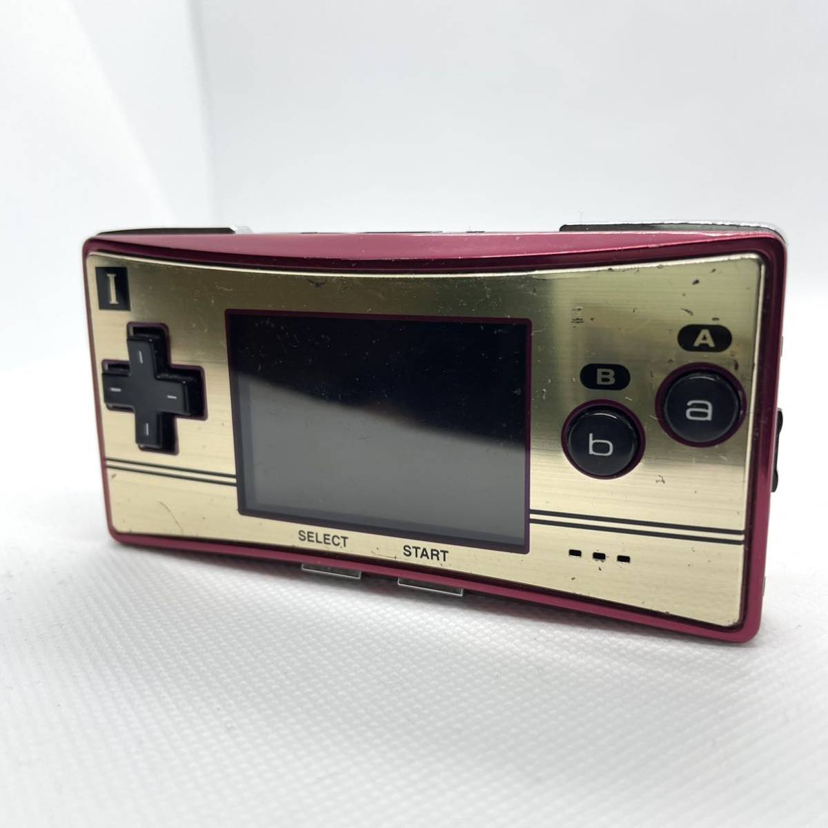 ジャンク GAME BOY micro ゲームボーイミクロ ファミコンカラー 本体のみ マリオ 20th 任天堂