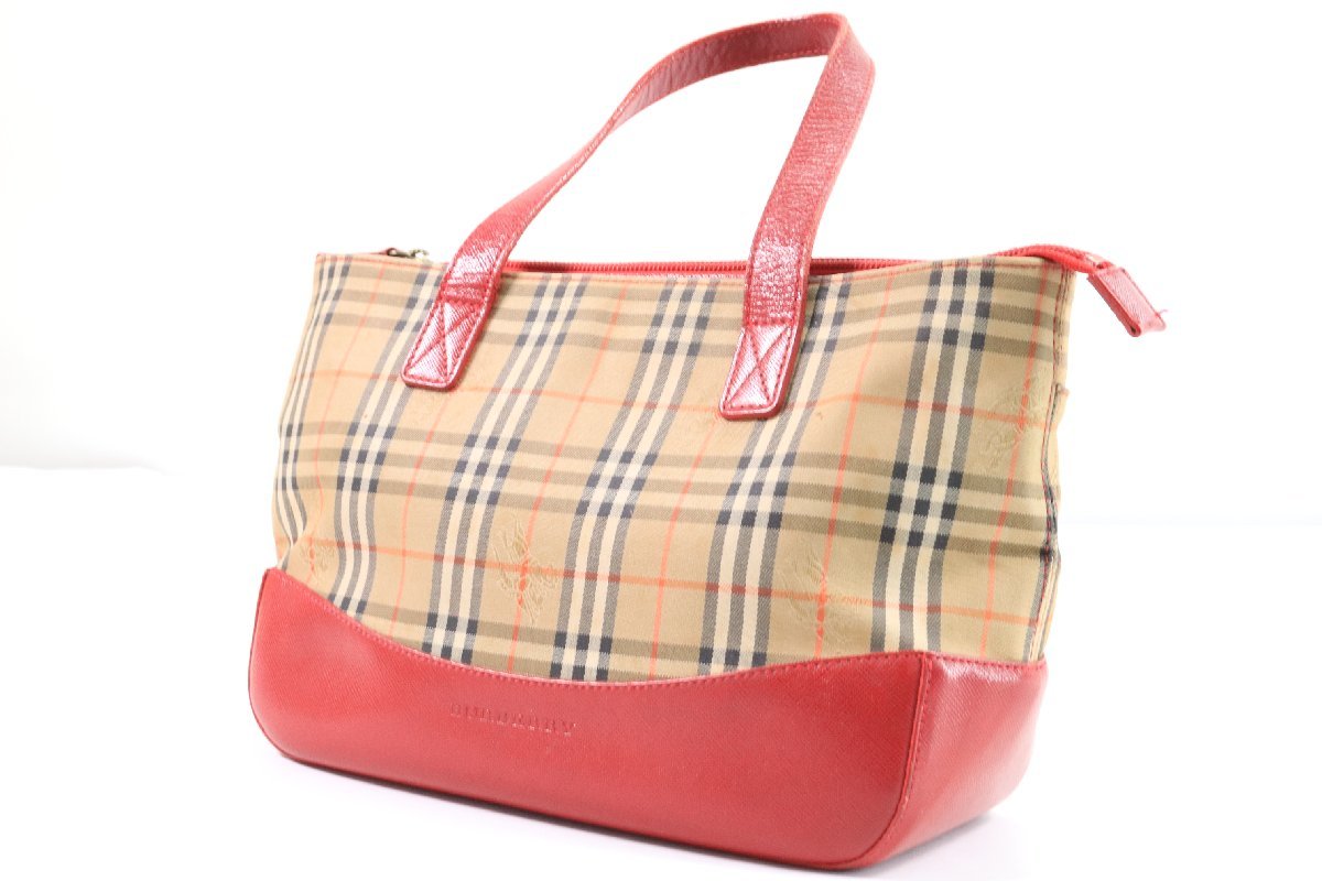 BURBERRY バーバリー ノバチェック ハンド ミニトート バッグ 手持ち 