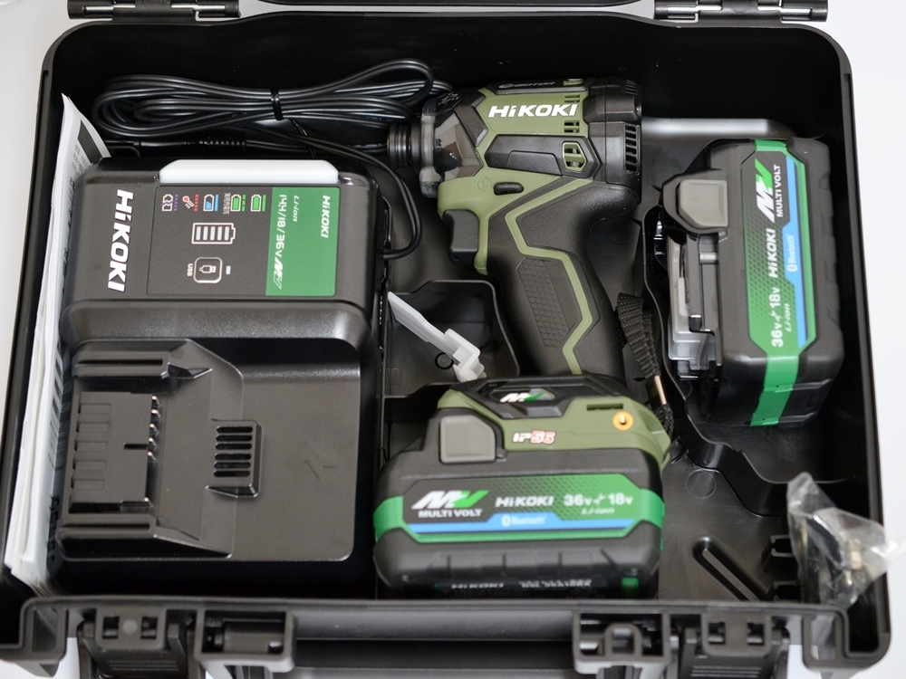 未使用 コードレスインパクトドライバ WH36DC HiKOKI 36V 電池2個付き 2XPDSZ ハイコーキ インパクト マルチボルト