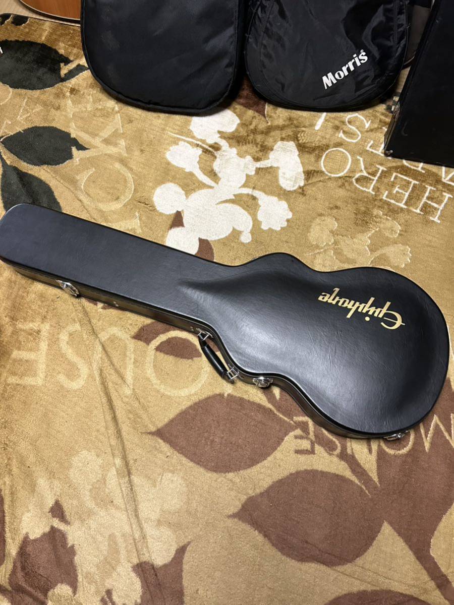 超美品・Epiphone レスポール用・高級アーチトップ・ハードケース・鍵
