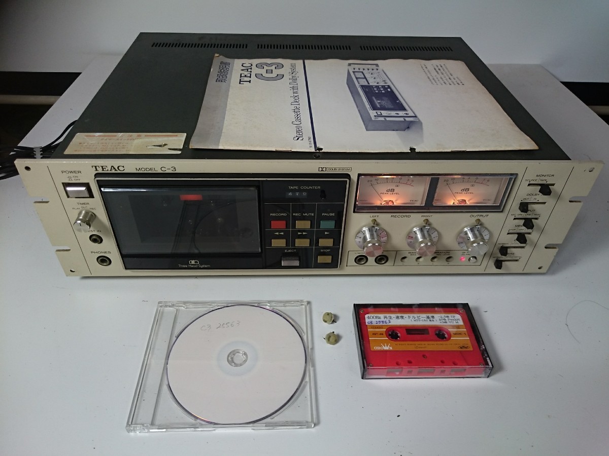 TEAC カセットデッキ C-3 【完動】 カセットデッキ 一般 【公式通販】