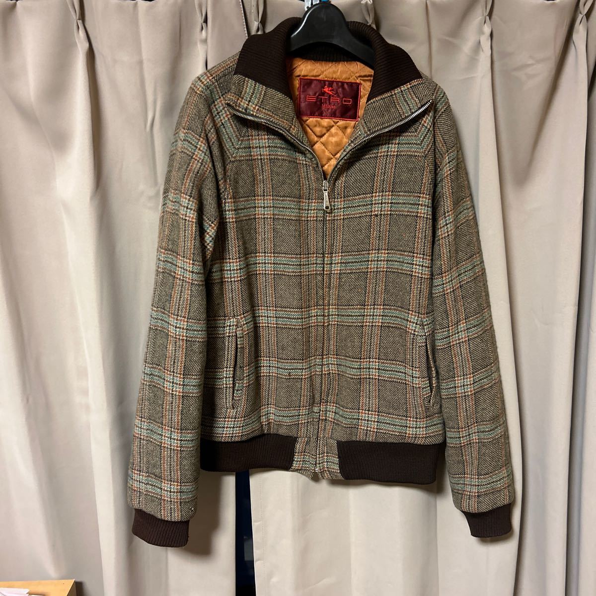 美品 エトロ ETRO ジャケット ブルゾン MA-1 ボンバージャケット