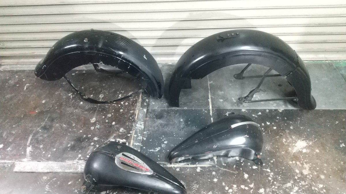 ナックルヘッド　40-46年　タンク　前後フェンダー　ビンテージ　パン　サイドバルブ　カスタム、レストア、加工ベース