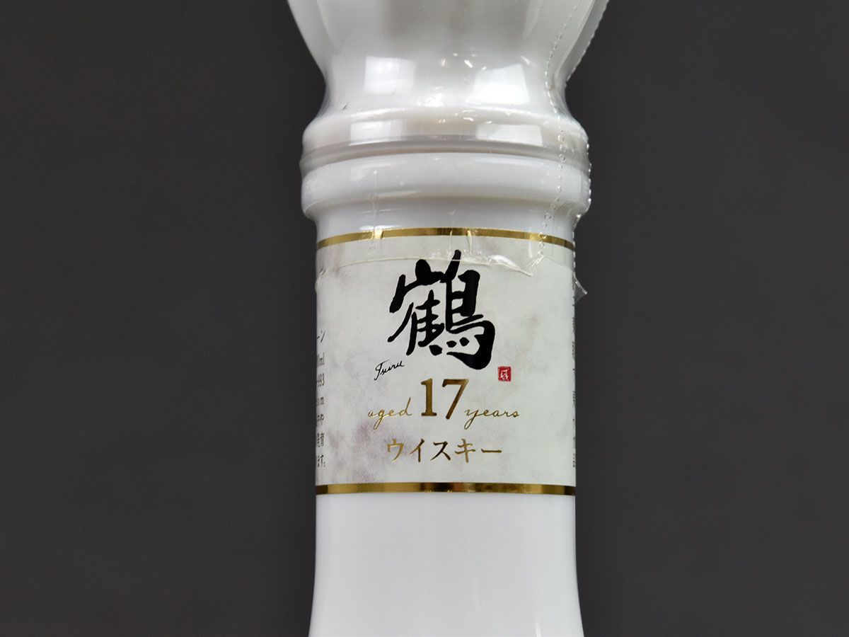 162376古酒〇未開栓 ニッカ 鶴 17年 白瓶 白 陶器ボトル ウイスキー