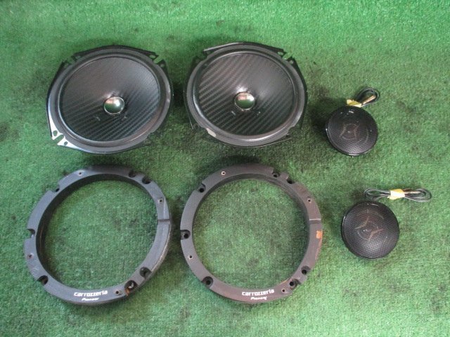 330876★carrozzeria/カロッツェリア【TS-F1740S】17㎝スピーカー★ツィーター★160W 35W★動作OK★MH23S ワゴンR バッフル★