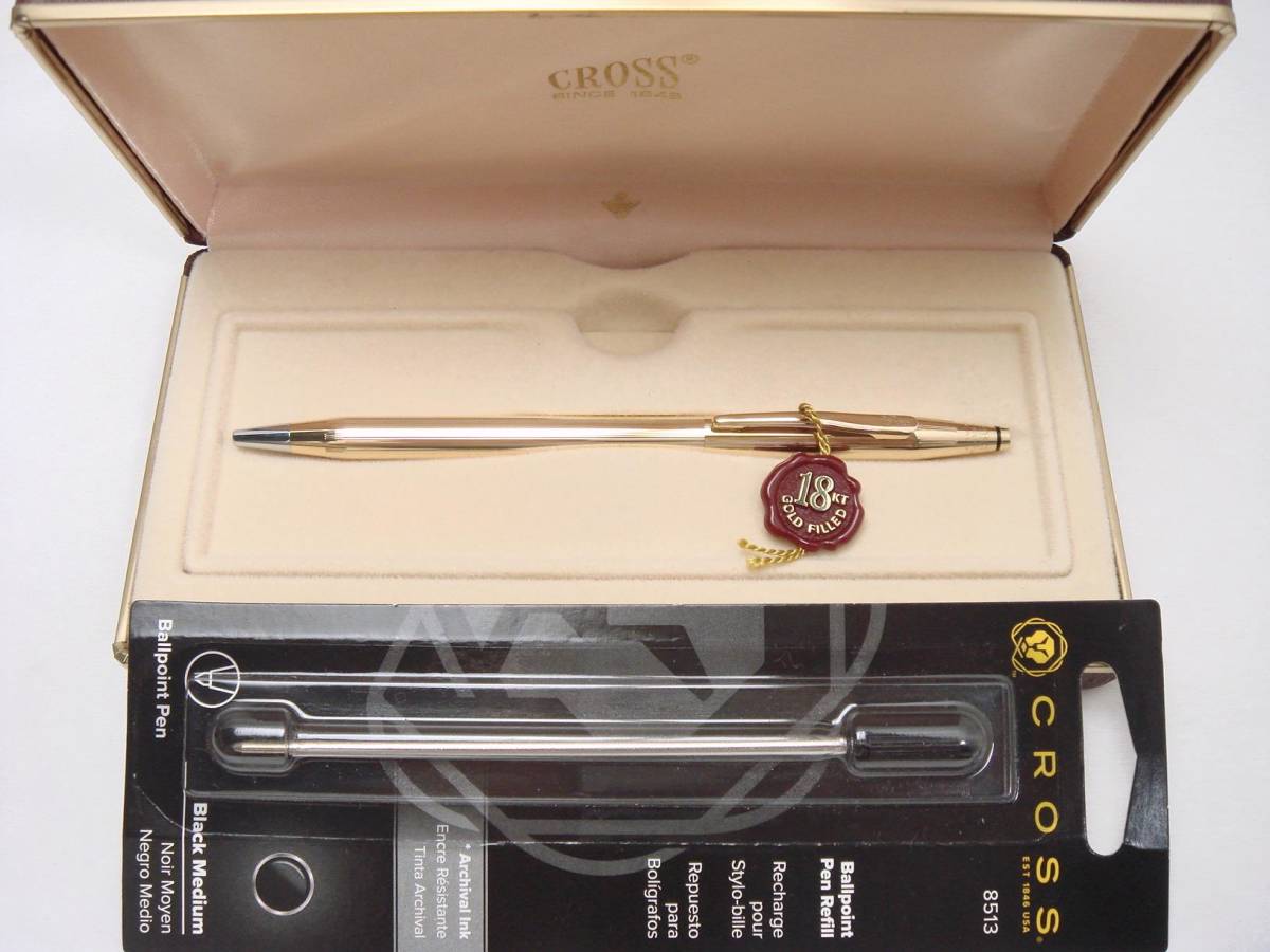 クロス　クラシックセンチュリー　ボールペン　18金張り　未使用に近い