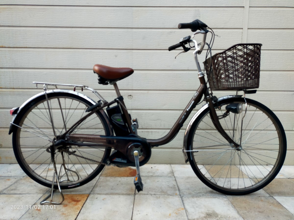パナソニック ビビSS 電動アシスト自転車 26インチ ViVi SS BE-ENS 632 内装3段変速(8.9Ah バッテリー・充電器付)整備済 A4110202