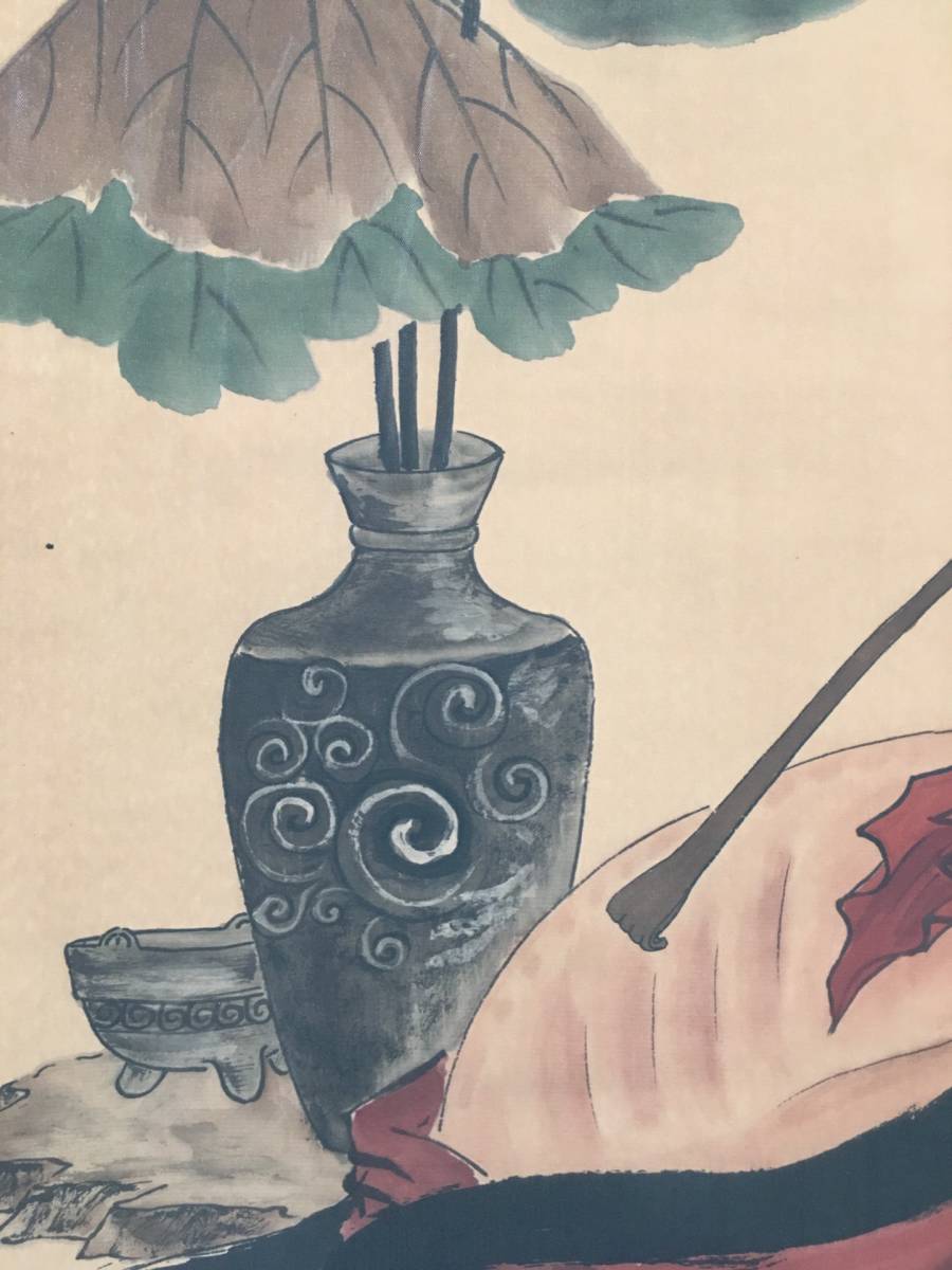 珍品旧蔵* 中国近代書画大家作品 人物畫 手描き 古董品 作者：齊白石