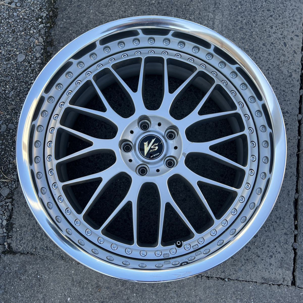 WORK 深リム VS/XXRN 20インチ10.5J +13 2本 20インチ9.5J+13 2本