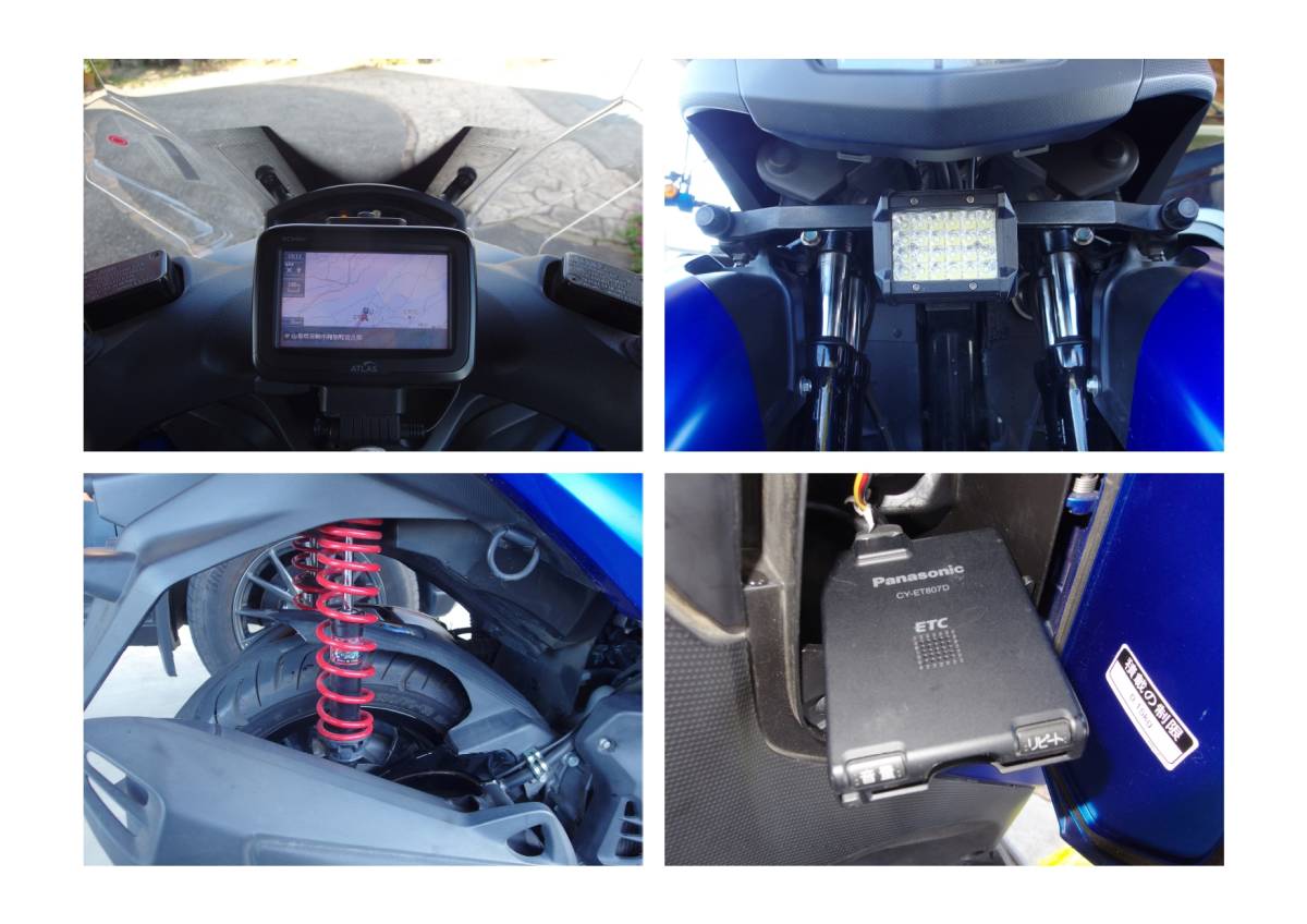 ヤマハ トリシティ155-ABS（SG37J）ツーリング快適仕様、カーナビ、ETC付き、他パーツ多数_6