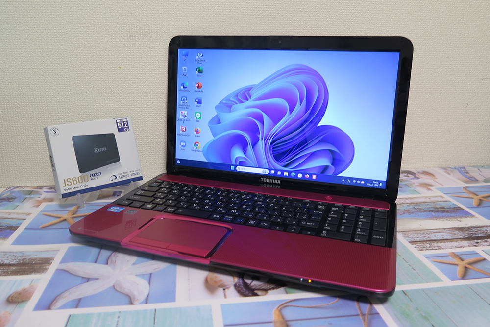 【高速Core i7(最大3.4GHz)x4★爆速新品SSD512GB】東芝 T552/58HR 最新Win11+Office2019 H&B★メモリ8GB/Blu-ray/Webカメラ/HDMI/Wi-Fi