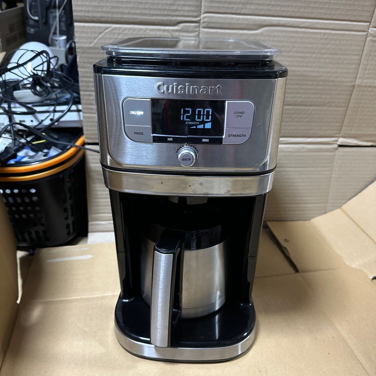 あ-4655) Cuisinart　クイジナート 10カップ全自動コーヒーメーカー DGB-850PCJ 中古現状品