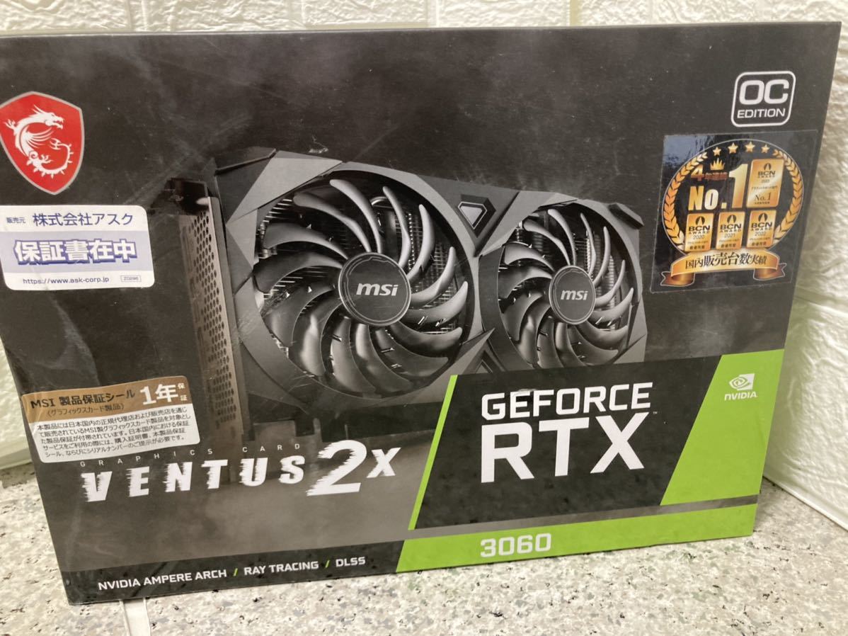 730.新品 GeForce RTX 3060 VENTUS 2X 12G OC グラフィックボード MSI