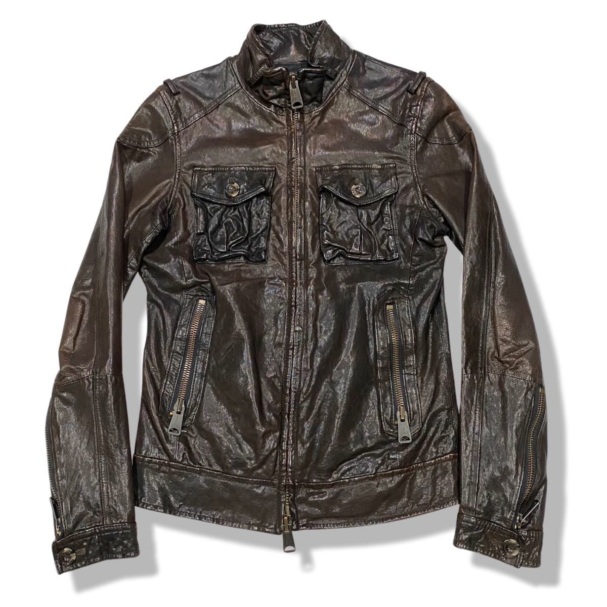 00s archive buffalo bobs leather jacket Buffalo Bobs 2way Gimmick