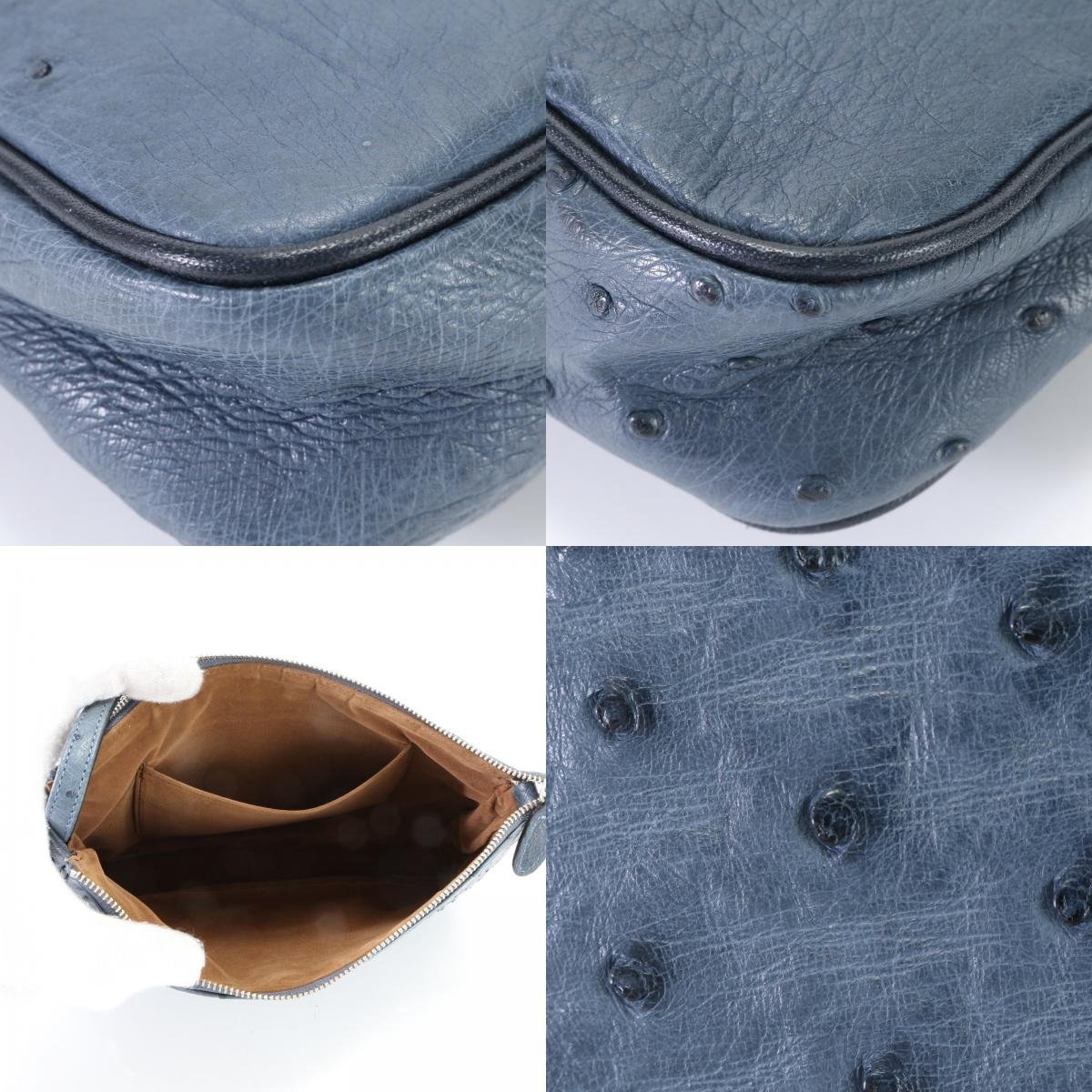 ■1円■オーストリッチ レザー■ショルダーバッグ 肩掛け トート ハンド 人気 定番 通勤 おしゃれ ブランド レディース MNT B2-7