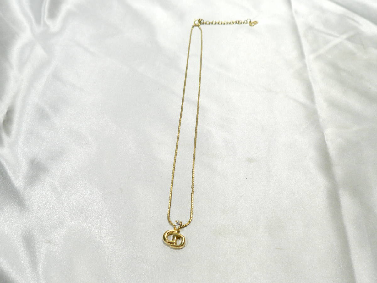 ☆Christian Dior クリスチャン ディオール ネックレス CDトップ
